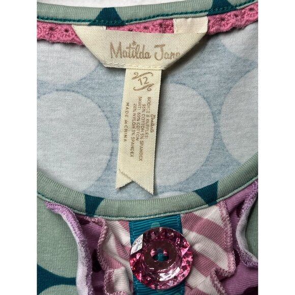 SIZE 12 Matilda Jane Always Be a Unicorn Sara Top Autumn Fall Leaves Dress - Picture 4 of 8